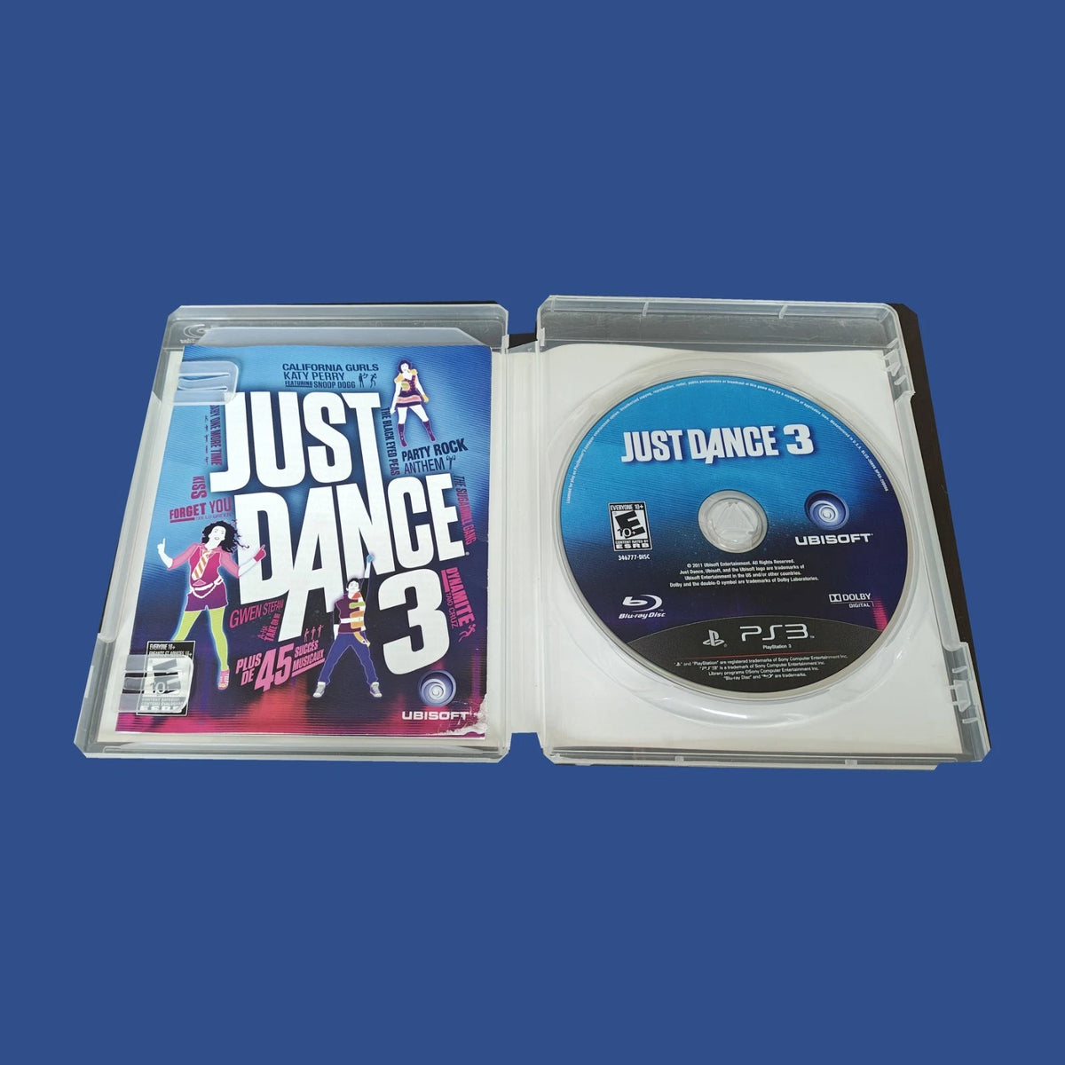Just Dance 3 — dos du boîtier