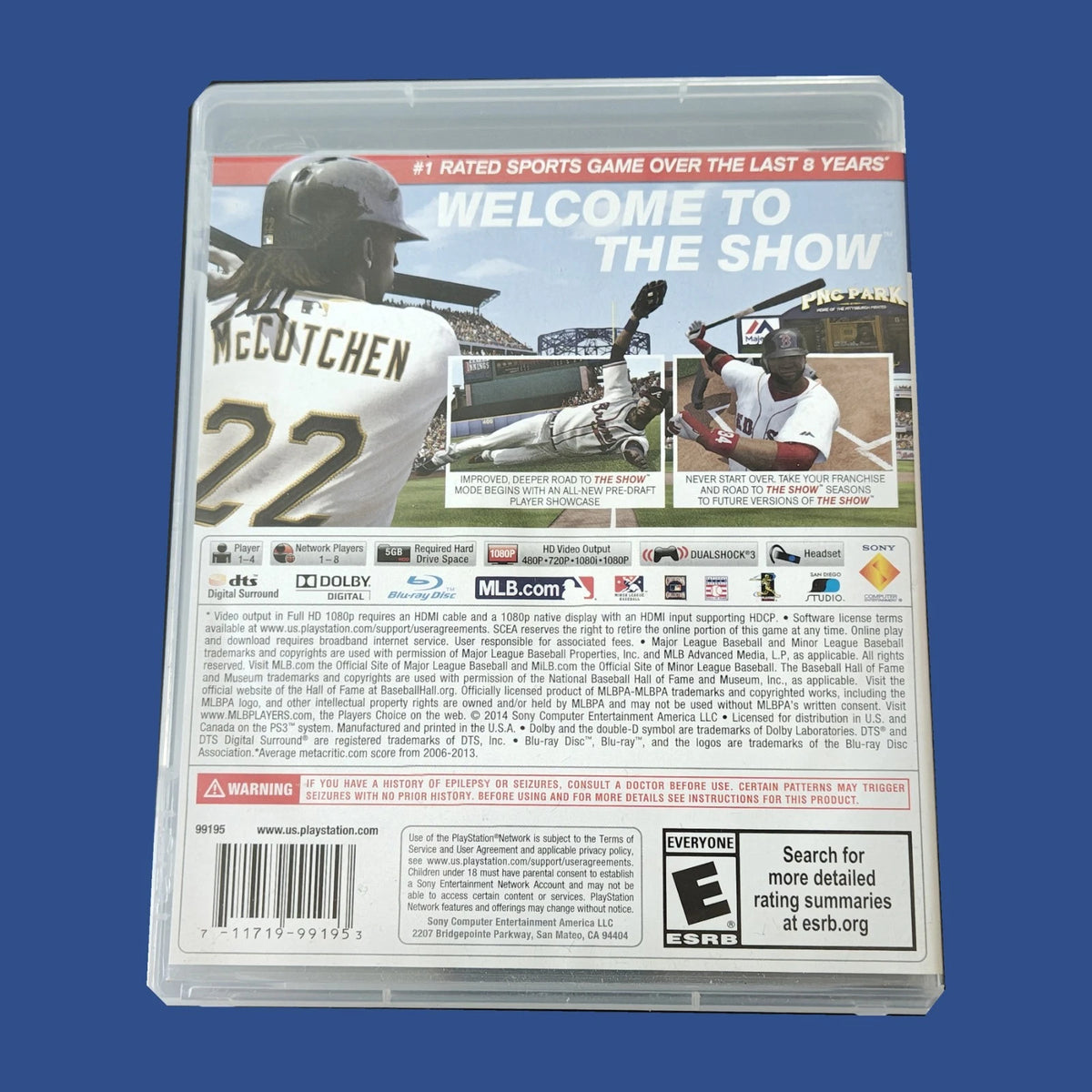 MLB 14: The Show — dos du boîtier