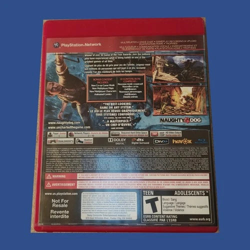 Uncharted 2: Among Thieves — Game of the Year Edition — contenu et état de l’article